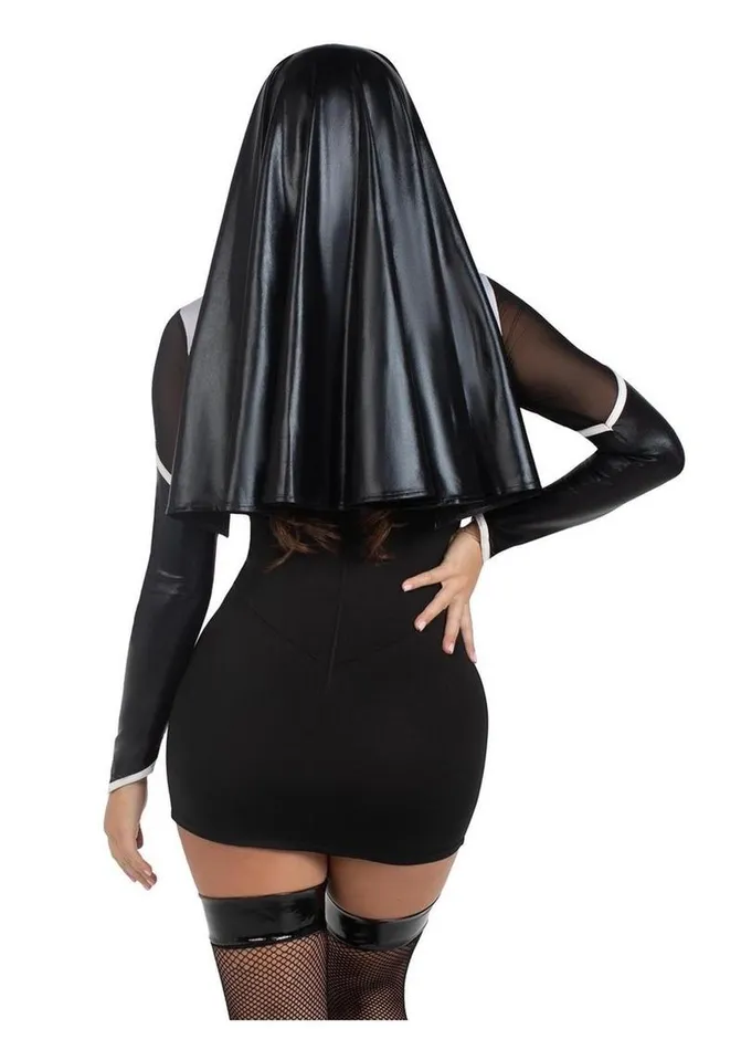 Leg Avenue Holy Hottie Set Boned Garter Dress with Cross Accents and Nun Habit Leg Avenue Male Sex Toys Leg Avenue Holy Hottie Set Boned Garter Dress with Cross Accents and Nun Habit Leg Avenue Male Sex Toys