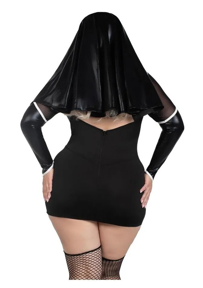 Leg Avenue Holy Hottie Set Boned Garter Dress with Cross Accents and Nun Habit Leg Avenue Male Sex Toys Leg Avenue Holy Hottie Set Boned Garter Dress with Cross Accents and Nun Habit Leg Avenue Male Sex Toys