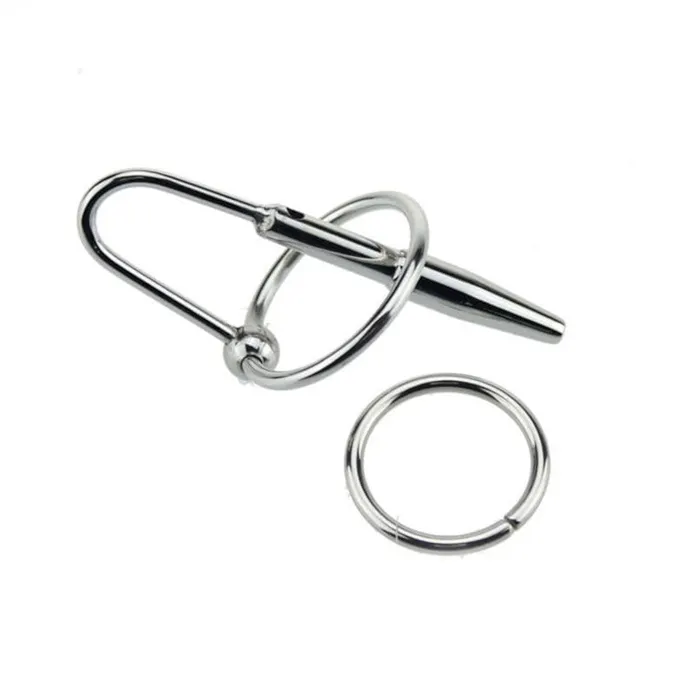 Love Plugs Male Sex Toys Cum Thru Urethral Plug with Cock Ring