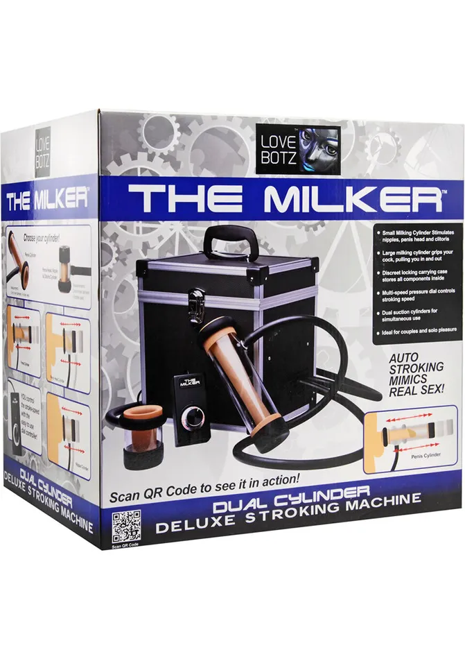 Lovebotz Female Sex Toys Lovebotz The Milker Dual Cylinder Deluxe Stroking Machine