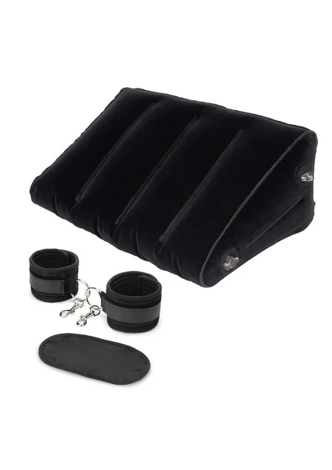 Lux Fetish Inflatable Position Wedge with Detachable Cuffs Lux Fetish Couples