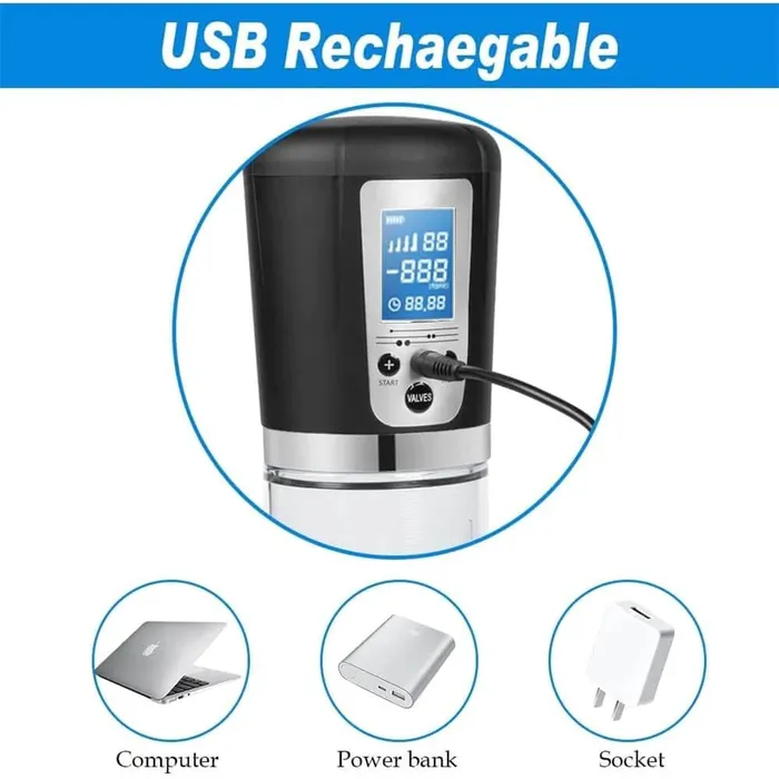 Male Sex Toys Earlypeach Electric Penis Vacuum Enlarge Pump