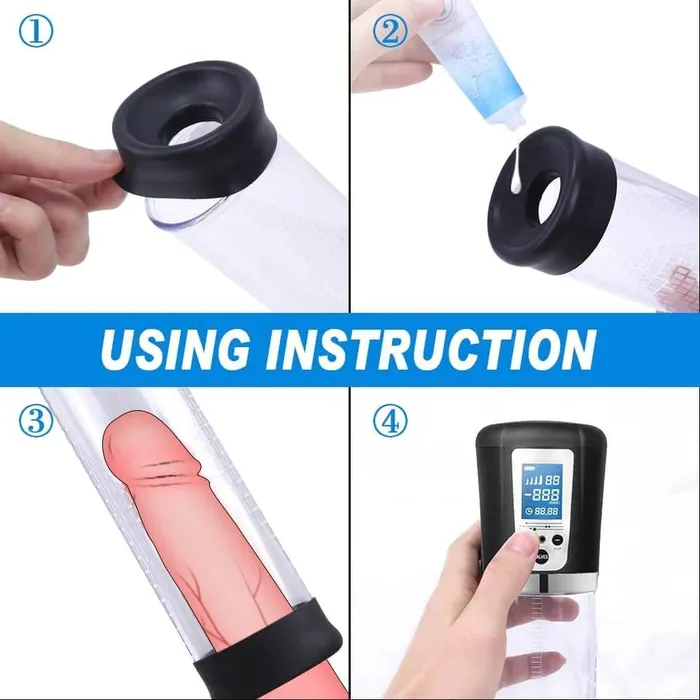 Male Sex Toys Earlypeach Electric Penis Vacuum Enlarge Pump