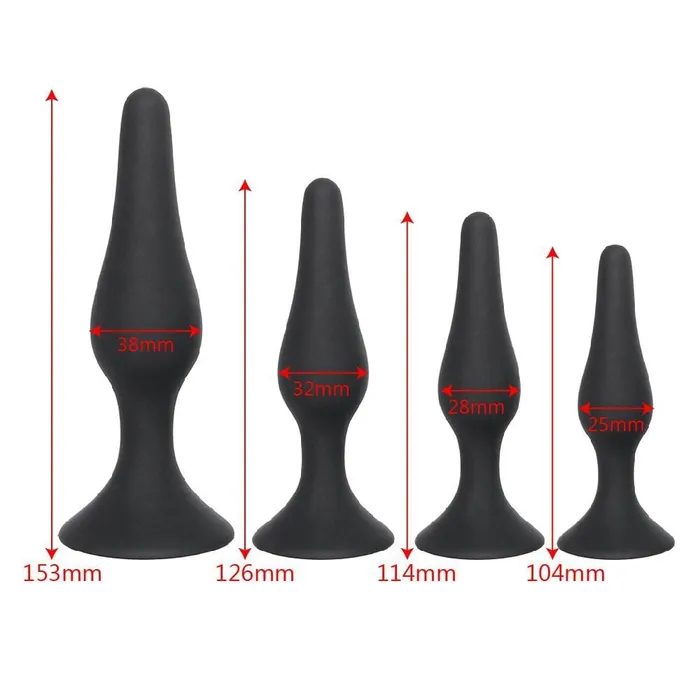 Male Sex Toys loveplugs Big Tapered Silicone Plug Male Sex Toys loveplugs Big Tapered Silicone Plug