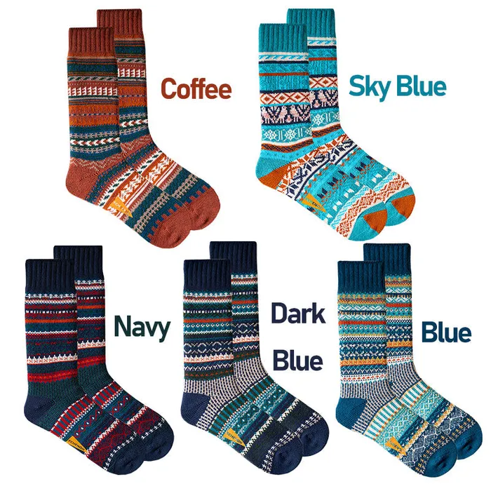 Male Sex Toys mysite 2 Pack Mixed Pattern Mens Crew Socks