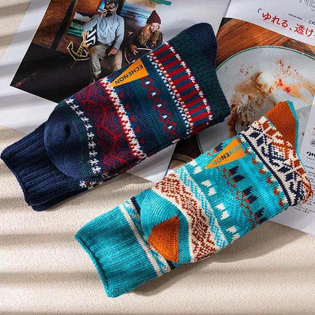 Male Sex Toys mysite 2 Pack Mixed Pattern Mens Crew Socks