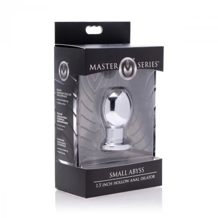 Master Series Small Abyss Hollow Anal Dilator Silver 15 Inch Master Series Anal