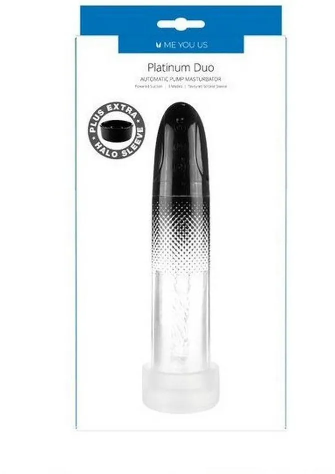 Me You Us Male Sex Toys ME YOU US Platinum Duo Automatic Penis Pump Rechargeable Masturbator