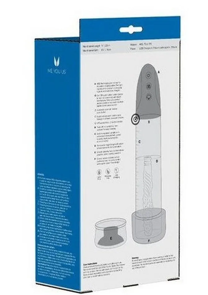 Me You Us Male Sex Toys ME YOU US Platinum Duo Automatic Penis Pump Rechargeable Masturbator