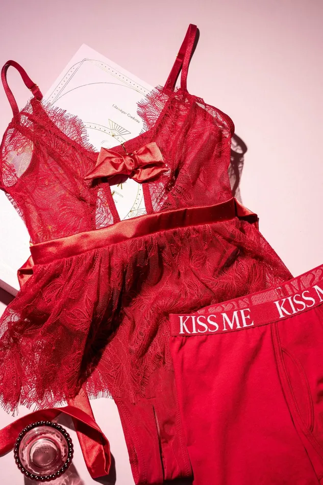 Mentionables Vibrators Eyelash Lace Crotchless Teddy Red Mentionables Vibrators Eyelash Lace Crotchless Teddy Red