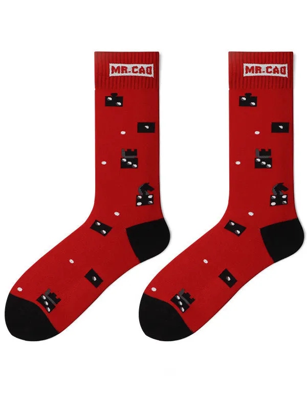 mysite Female Sex Toys Mens Jacquardknit Critter Calf Socks