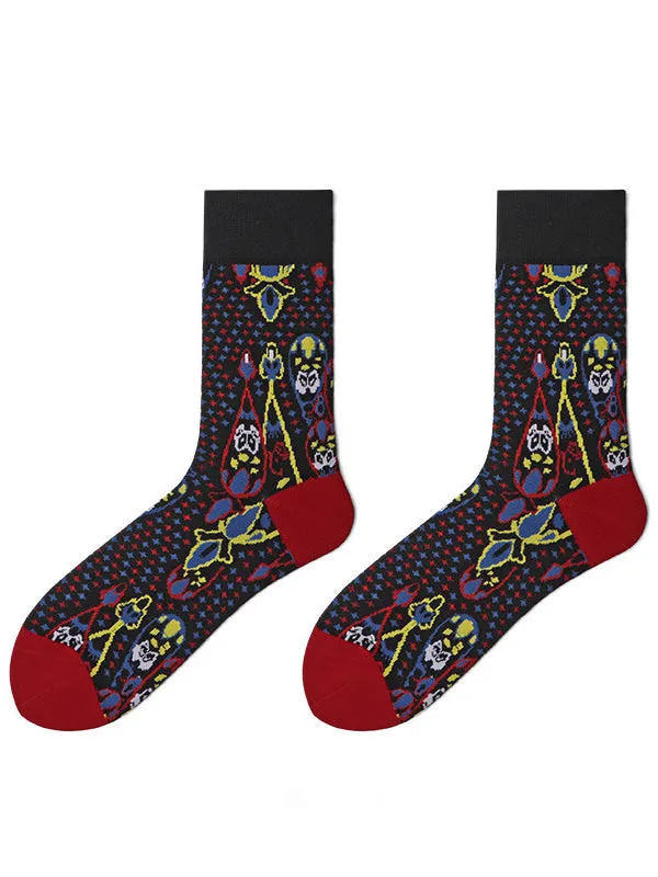 mysite Female Sex Toys Mens Jacquardknit Critter Calf Socks