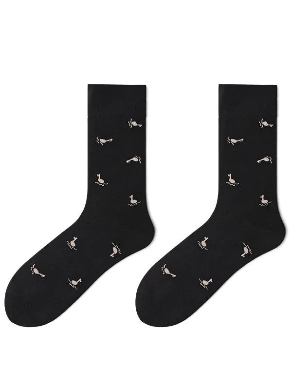 mysite Female Sex Toys Mens Jacquardknit Critter Calf Socks