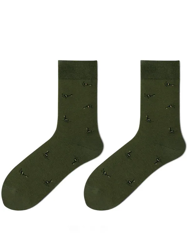 mysite Female Sex Toys Mens Jacquardknit Critter Calf Socks