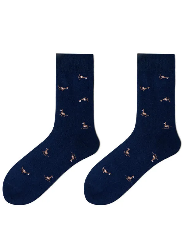 mysite Female Sex Toys Mens Jacquardknit Critter Calf Socks
