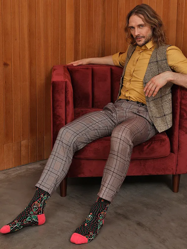 mysite Female Sex Toys Mens Jacquardknit Critter Calf Socks