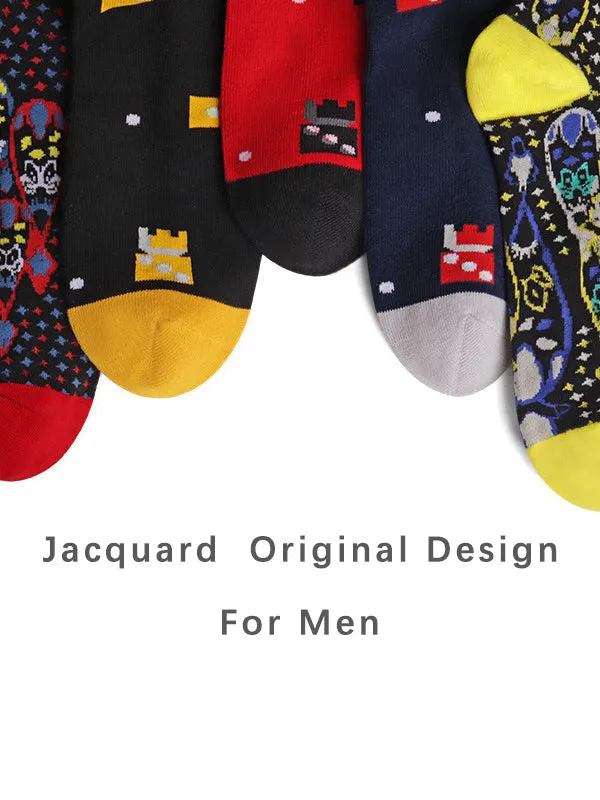 mysite Female Sex Toys Mens Jacquardknit Critter Calf Socks