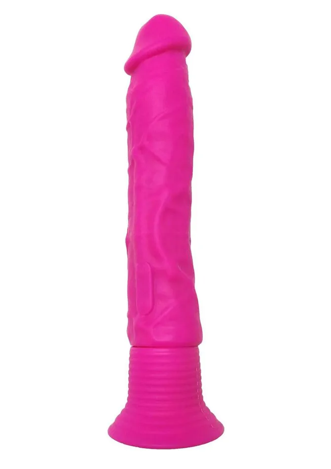 Neon Female Sex Toys Neon Silicone Wallbanger Vibrating Dildo