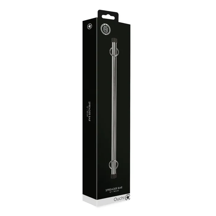 Ouch Anal Ouch Spreader Bar Silver 16 Inch 40cm Ouch Anal Ouch Spreader Bar Silver 16 Inch 40cm
