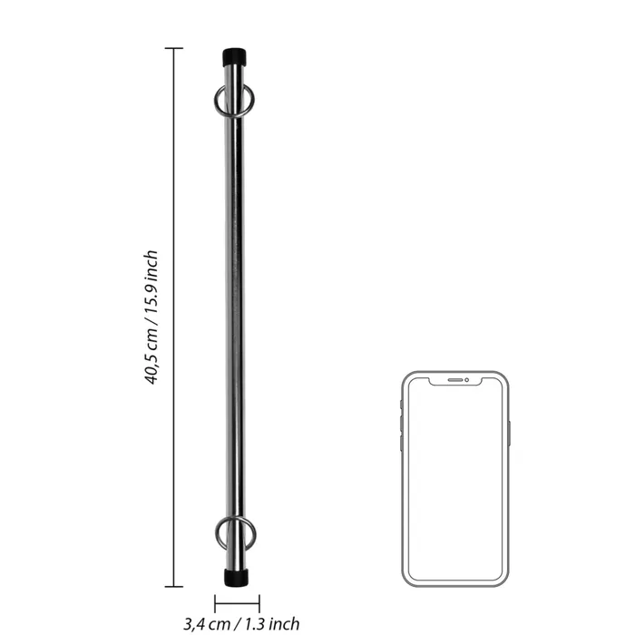 Ouch Anal Ouch Spreader Bar Silver 16 Inch 40cm Ouch Anal Ouch Spreader Bar Silver 16 Inch 40cm