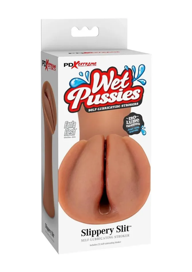Pipedream Extreme Toyz Male Sex Toys Pdx Extreme Wet Pussies Slippery Slit Self Lubricating Stroker