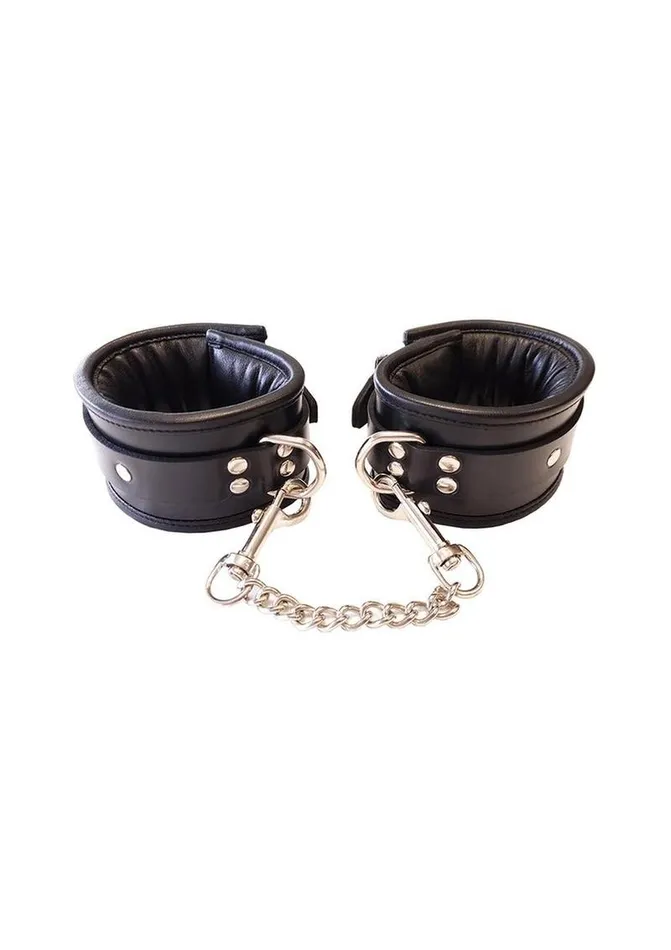 Restraints Rouge Rouge Padded Leather Adjustable Ankle Cuffs