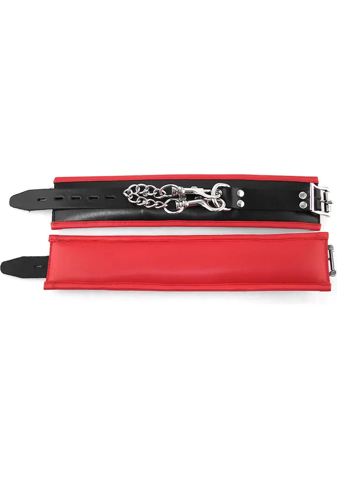 Restraints Rouge Rouge Padded Leather Adjustable Ankle Cuffs