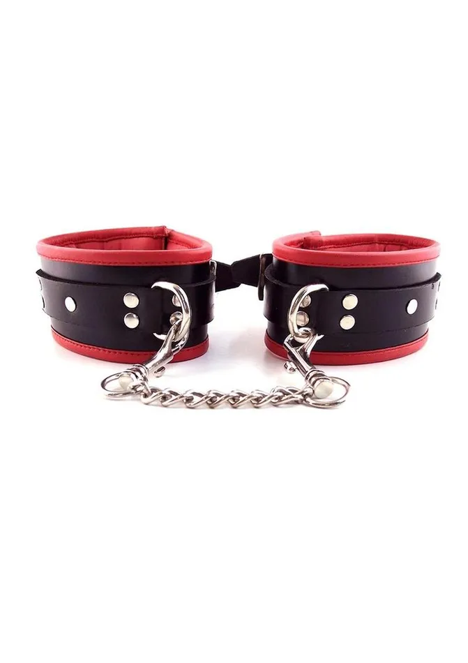 Restraints Rouge Rouge Padded Leather Adjustable Ankle Cuffs