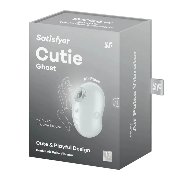 Satisfyer Vibrators Satisfyer Cutie Ghost Double Air Pulse Vibrator White