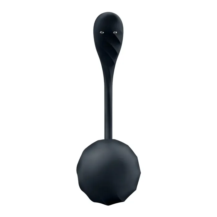 Satisfyer Vibrators Satisfyer Ribbed Petal Connect App Wearable Vibrator Black