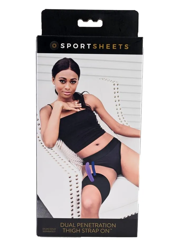 Sportsheets Female Sex Toys Dual Penetration Thigh Adjustable StrapOn