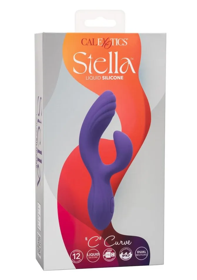 Stella Stella Liquid Silicone C Curve Rechargeable GSpot Vibrator Female Sex Toys