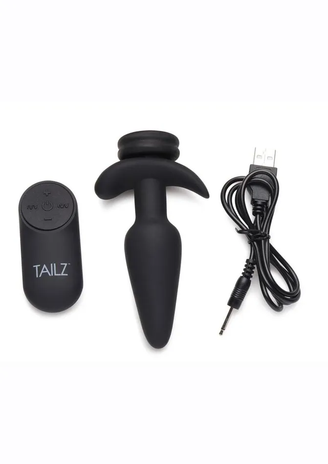 TAILZ Male Sex Toys Tailz SnapOn 10x Rechargeable Silicone Anal Plug with Remote Control TAILZ Male Sex Toys Tailz SnapOn 10x Rechargeable Silicone Anal Plug with Remote Control