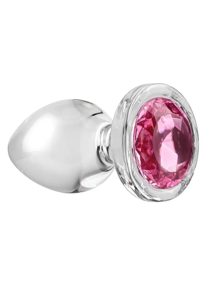 Adam and Eve Pink Gem Glass Plug Adam and Eve Anal
