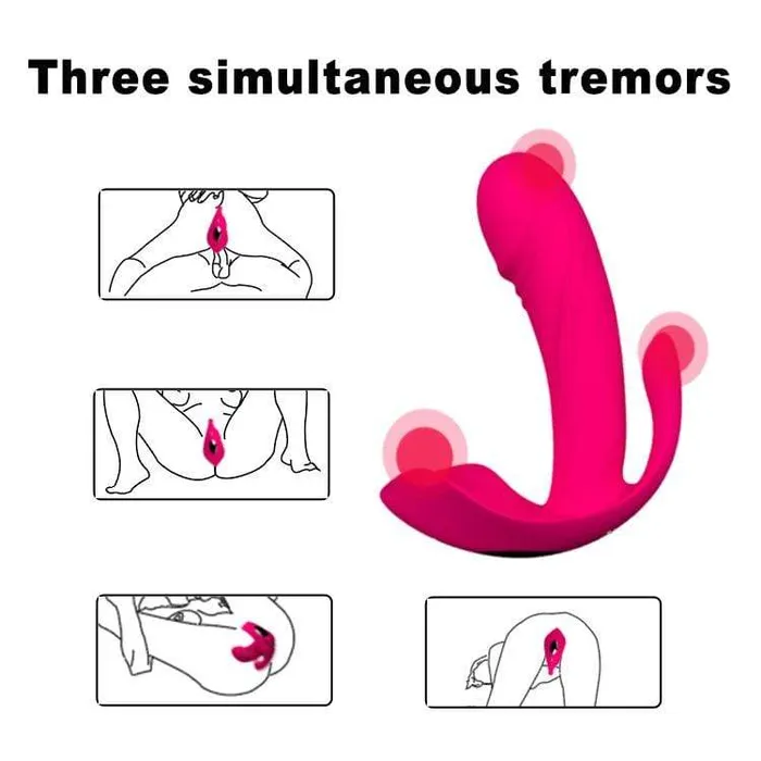 ADLTOYFUN Vibrators Invisible Wearable Vibrator Clitoris Vagina Anus Stimulator Adult Toy