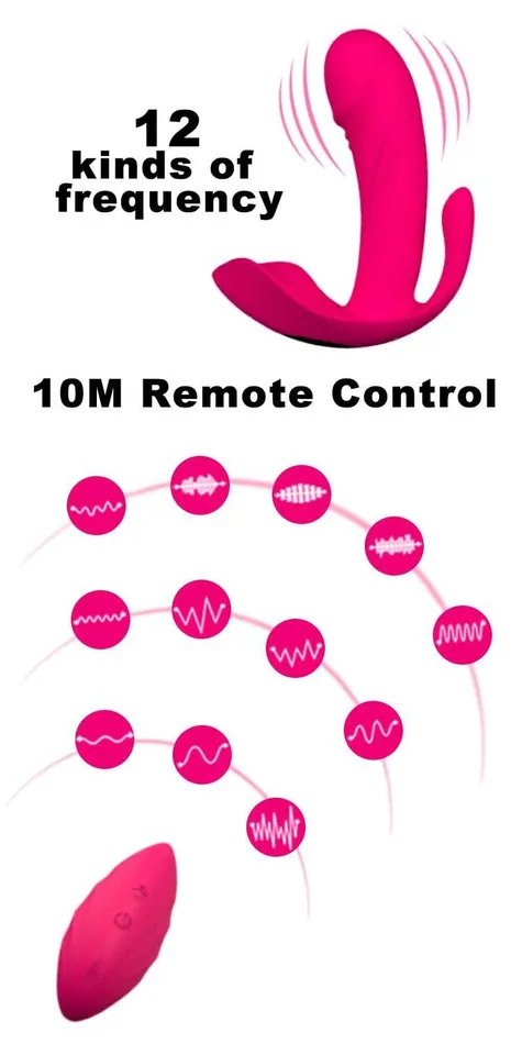 ADLTOYFUN Vibrators Invisible Wearable Vibrator Clitoris Vagina Anus Stimulator Adult Toy