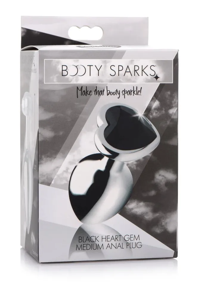 Booty Sparks Anal Booty Sparks Gemstones Black Heart Anal Plug