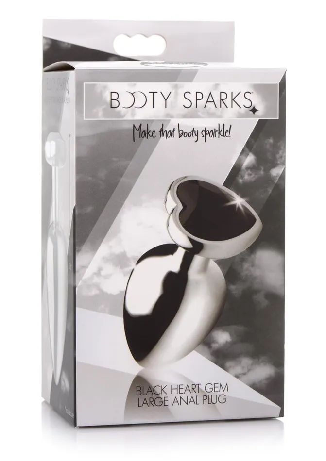 Booty Sparks Anal Booty Sparks Gemstones Black Heart Anal Plug