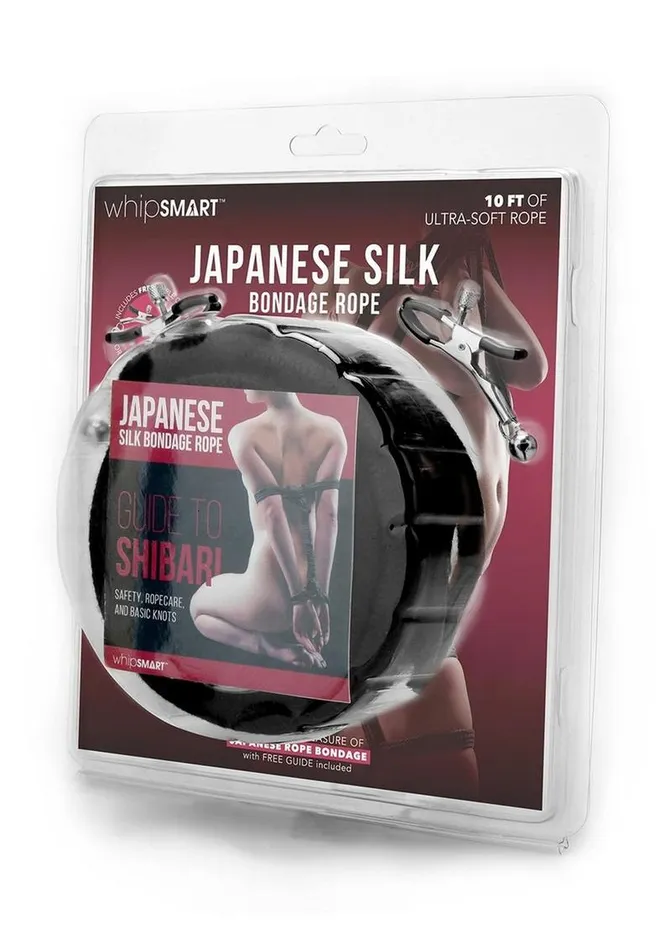 Couples Whipsmart WhipSmart Japanese Bondage Rope with Nipple Clips