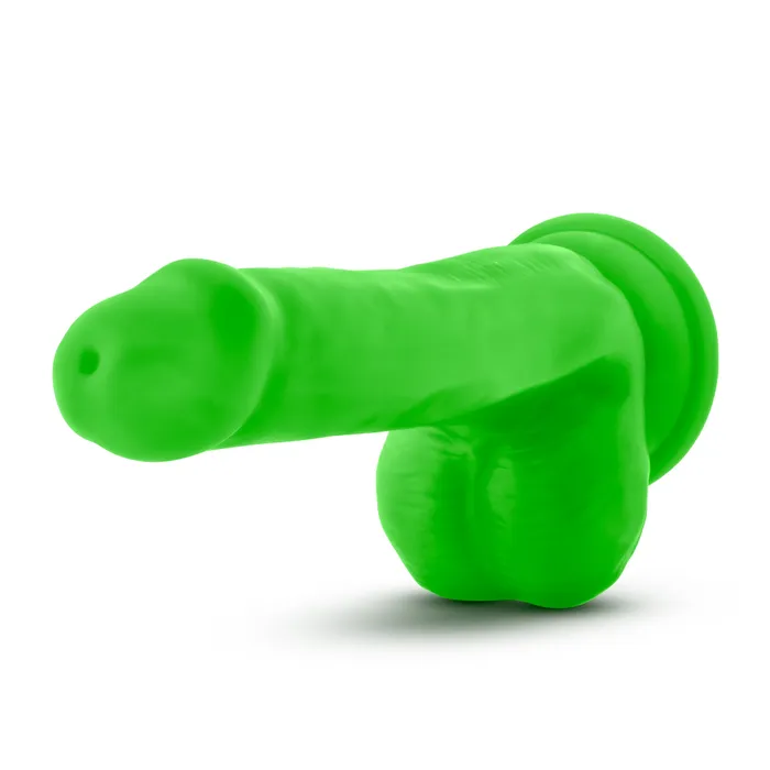 Dildos Neo Neo Dual Density Cock With Balls 6 Inch Neon Green