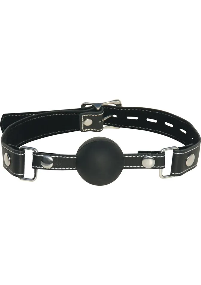 Edge Male Sex Toys Edge Silicone Ball Gag with Adjustable Leather Strap