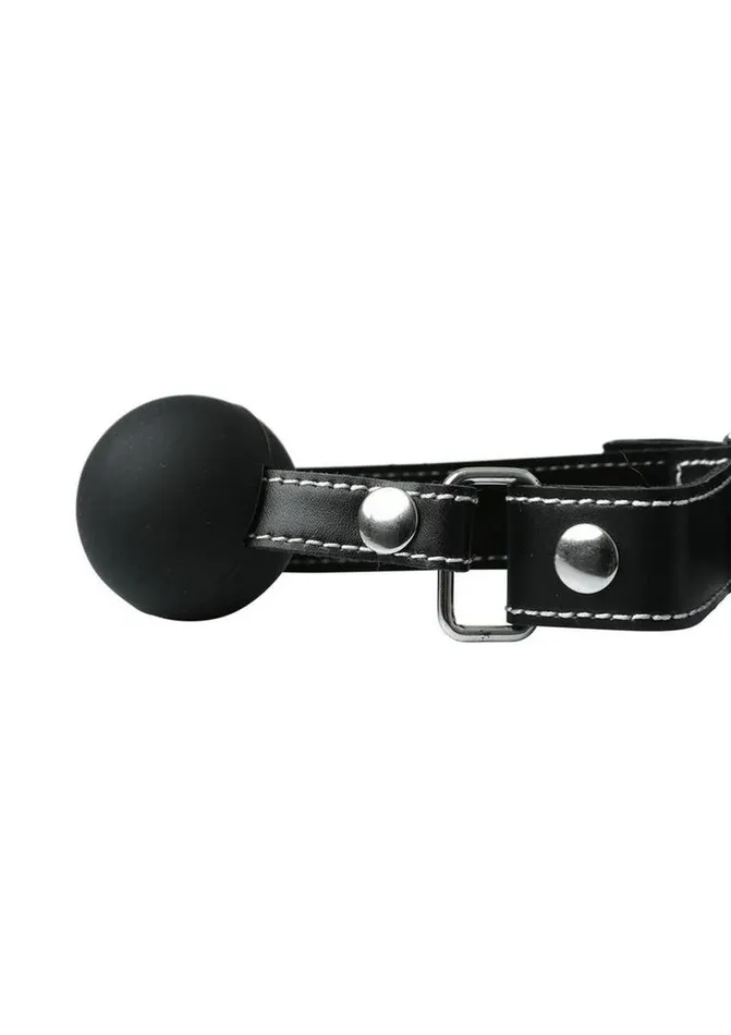 Edge Male Sex Toys Edge Silicone Ball Gag with Adjustable Leather Strap