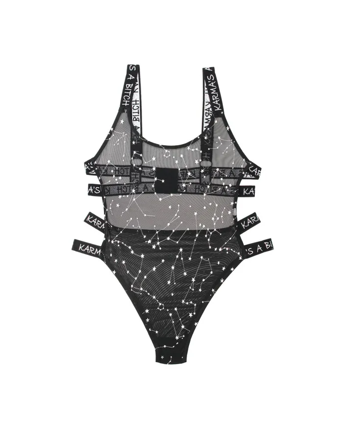 Fantasy Lingerie Karmas a Bitch Bodysuit Black Lxl Anal Fantasy Lingerie Karmas a Bitch Bodysuit Black Lxl Anal