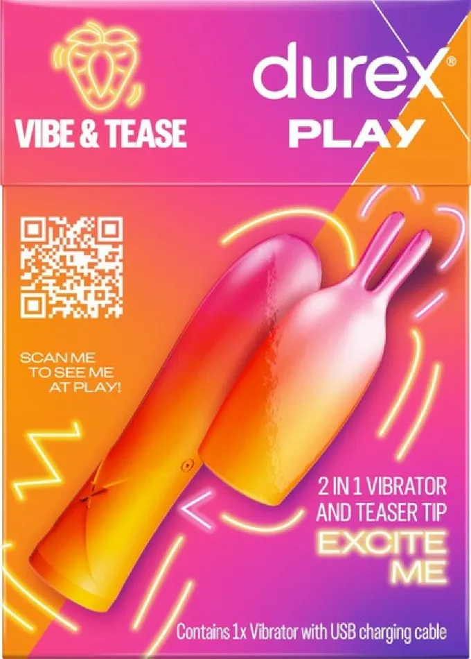 Female Sex Toys Durex Play Vibe Tease 2 In 1 Vibrator Teaser Tip