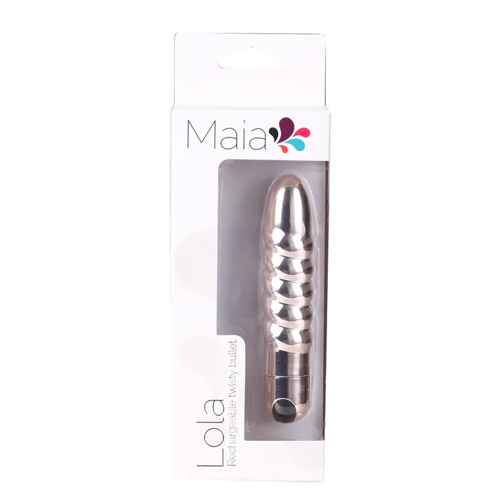 Female Sex Toys Lola 10 Function Vibrating Twisty Bullet Rose Gold Maia Toys