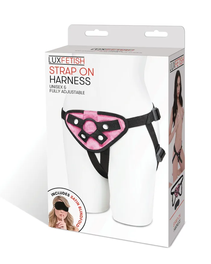 Female Sex Toys Lux Fetish Pink Velvet Strapon Harness Female Sex Toys Lux Fetish Pink Velvet Strapon Harness
