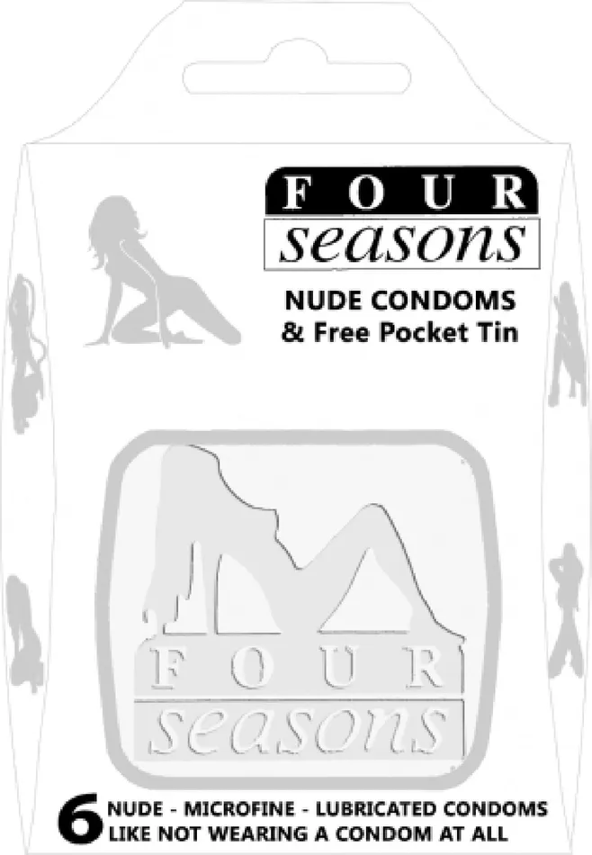 Four Seasons Vibrators Nuda White Tin 6s