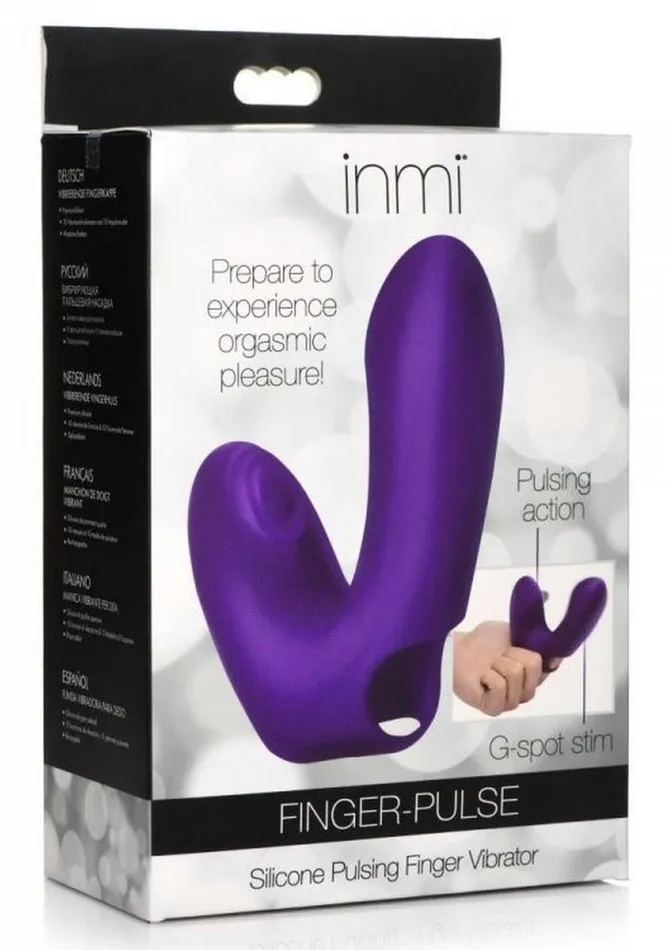 Inmi Inmi Finger Pulse Rechargeable Silicone Finger Vibrator Female Sex Toys