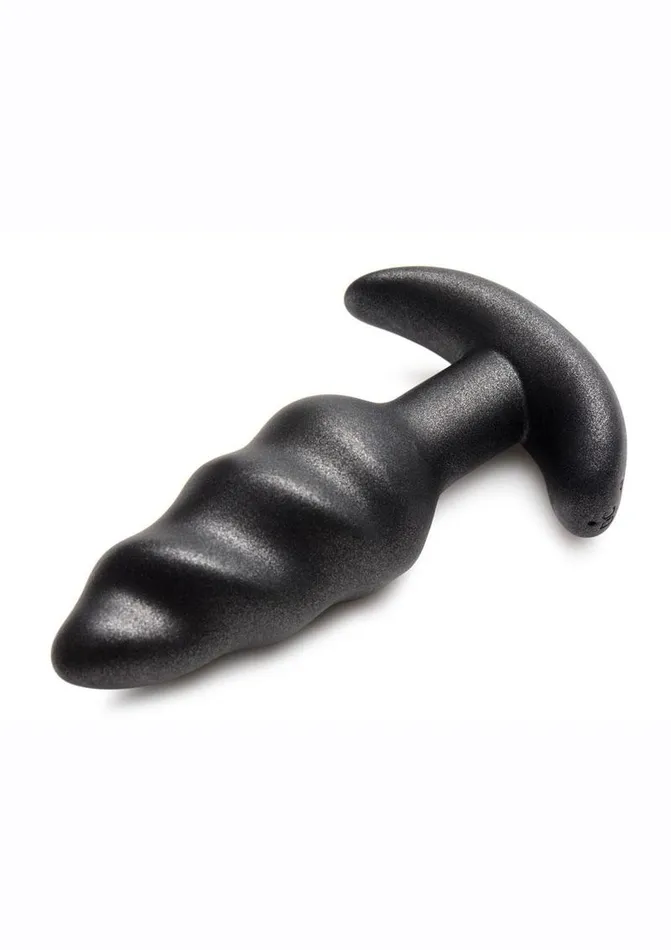 Male Sex Toys Bang 25x Rechargeable Silicone Swirl Anal Plug with Remote Control BANG