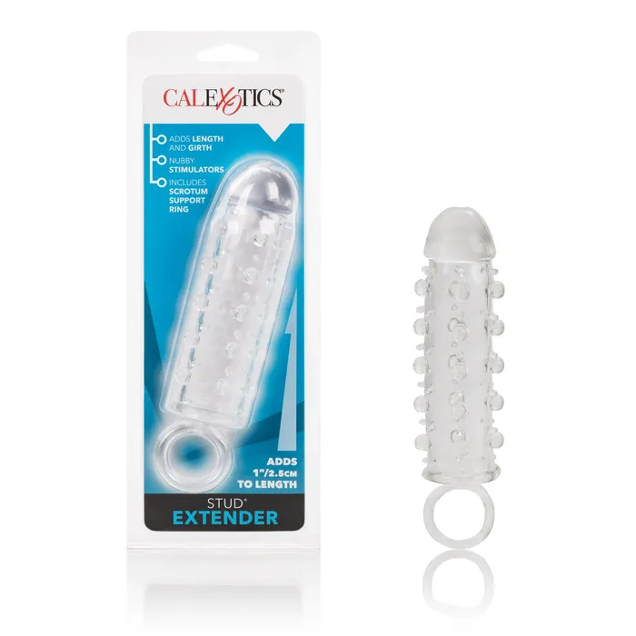 Male Sex Toys CalExotics Stud Extender Clear With Supporting Ring